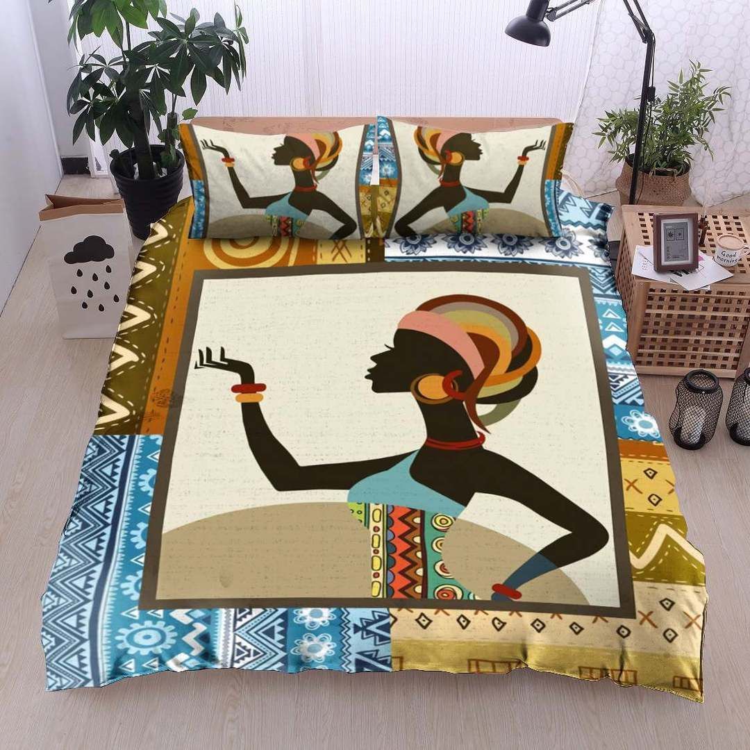 Blackwoman Twin Queen King Cotton Bed Sheets Spread Comforter Bedding Set