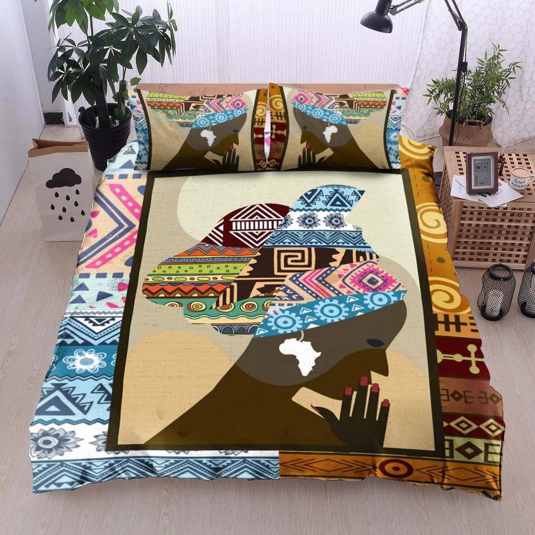 Blackwoman Twin Queen King Cotton Bed Sheets Spread Comforter Bedding Set