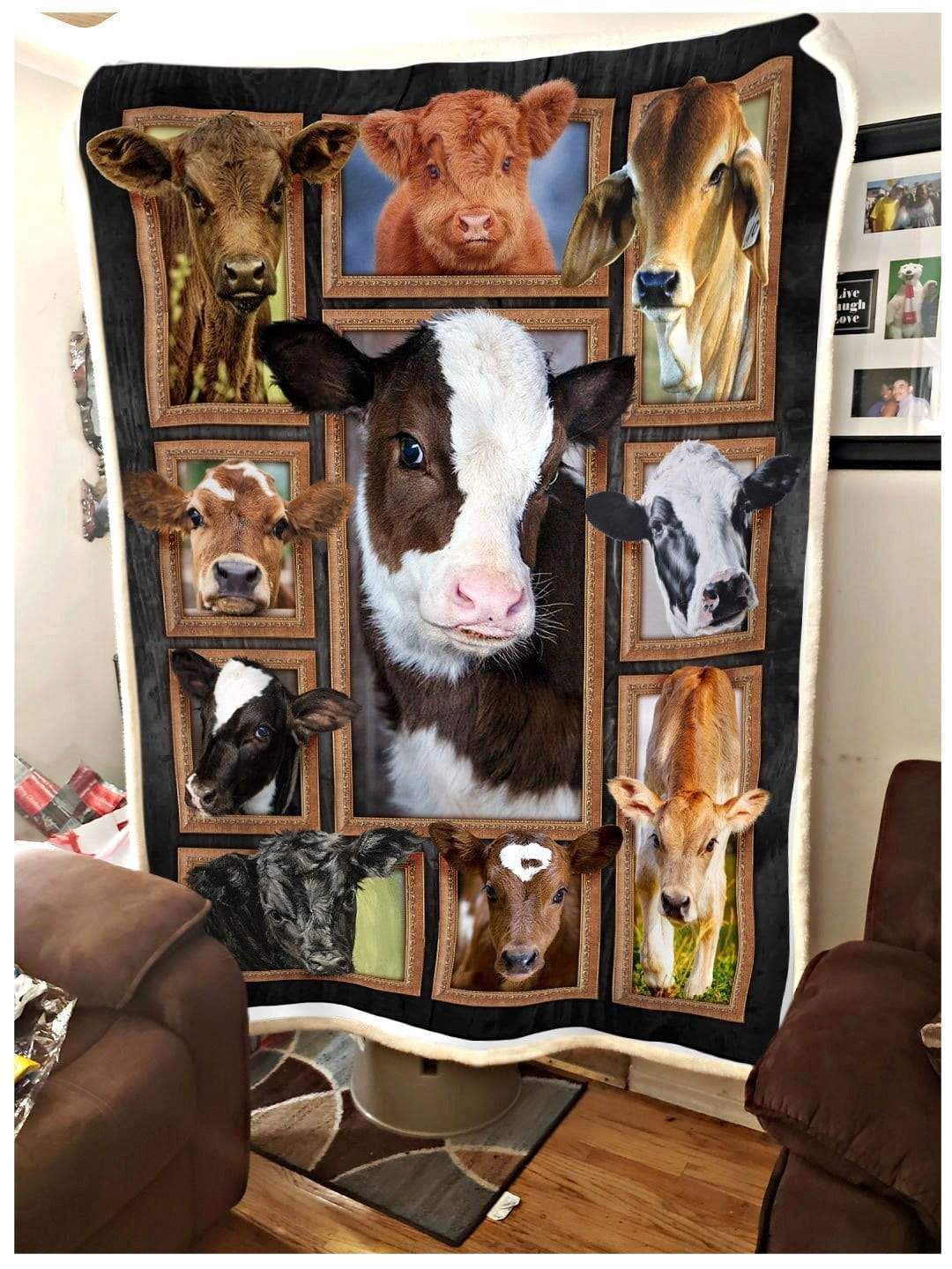Blanket Cute Cows Gift For Cow Lovers