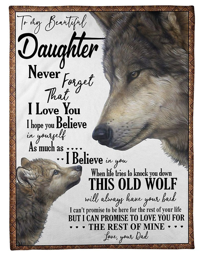 Blanket Dad To Daughter Sherpa Fleece Blanket