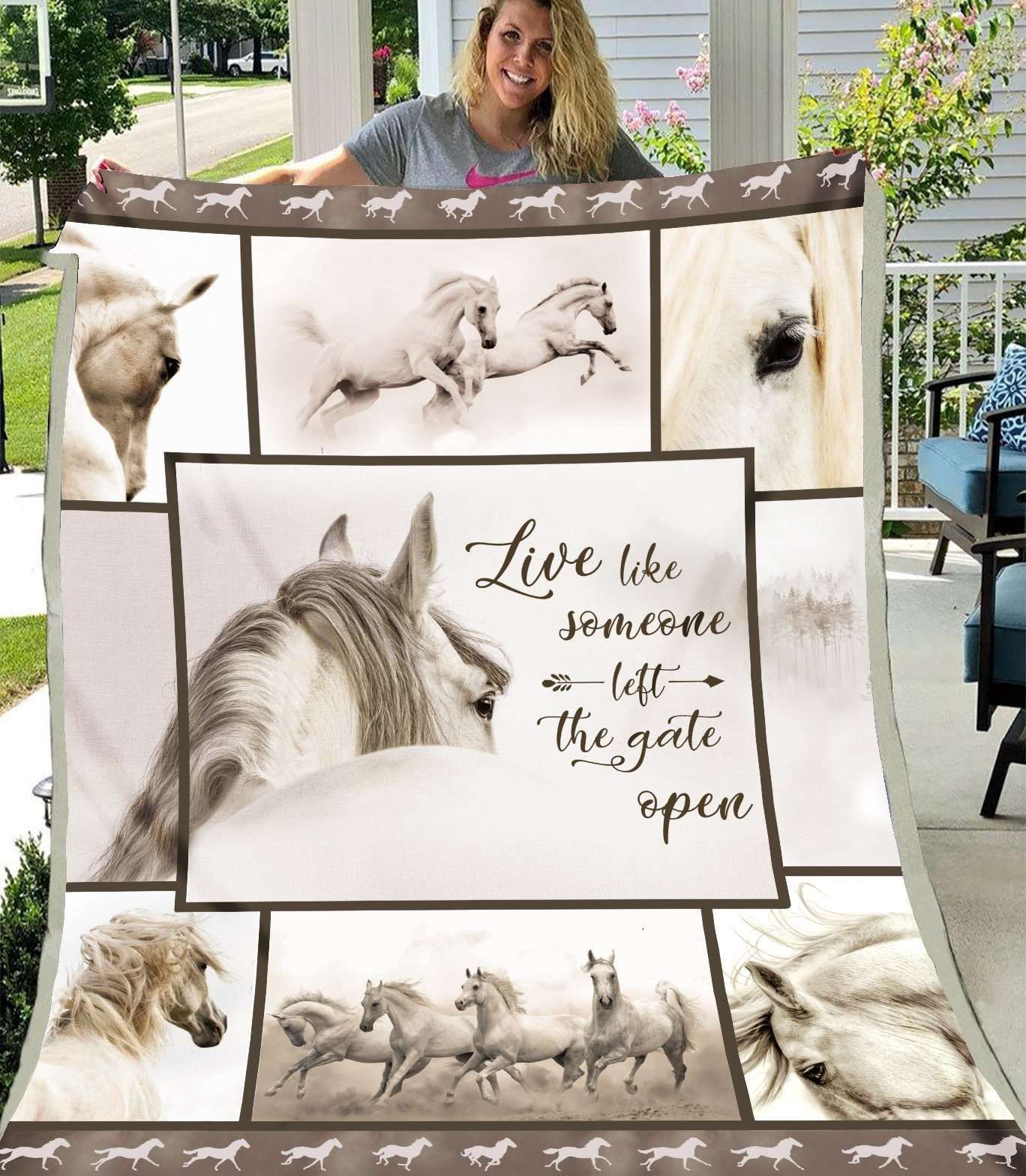 Blanket Gift For Boy Live Like Someone Left The Gate Open