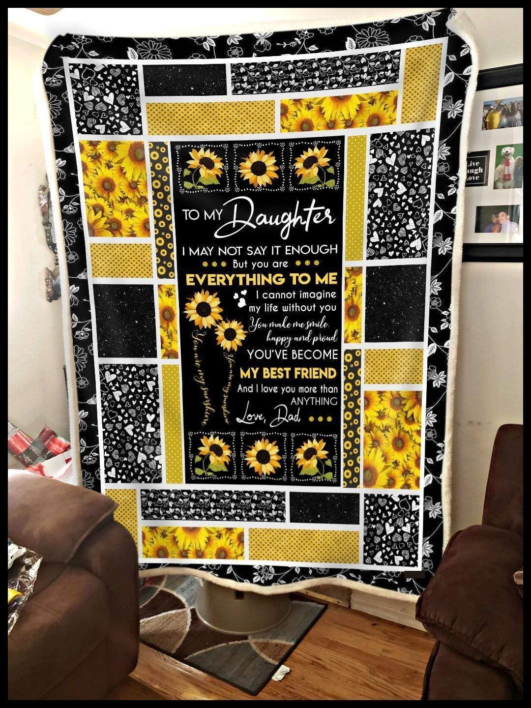 Blanket Gift For Daughter You’re Everything To Me