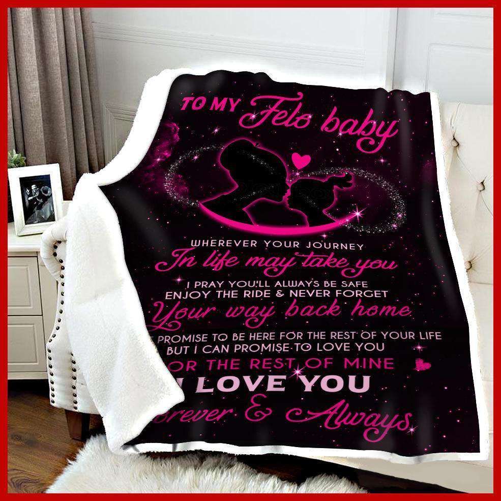 Blanket Gift For Felo Baby Never Forget Your Way Back Home
