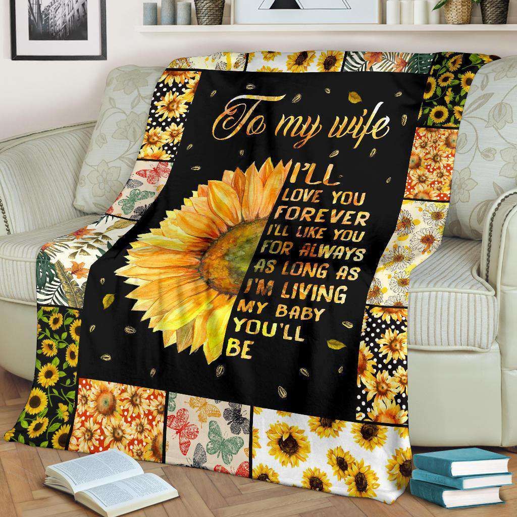 Blanket Gift For Wife I’m Living My Baby You’ll Be