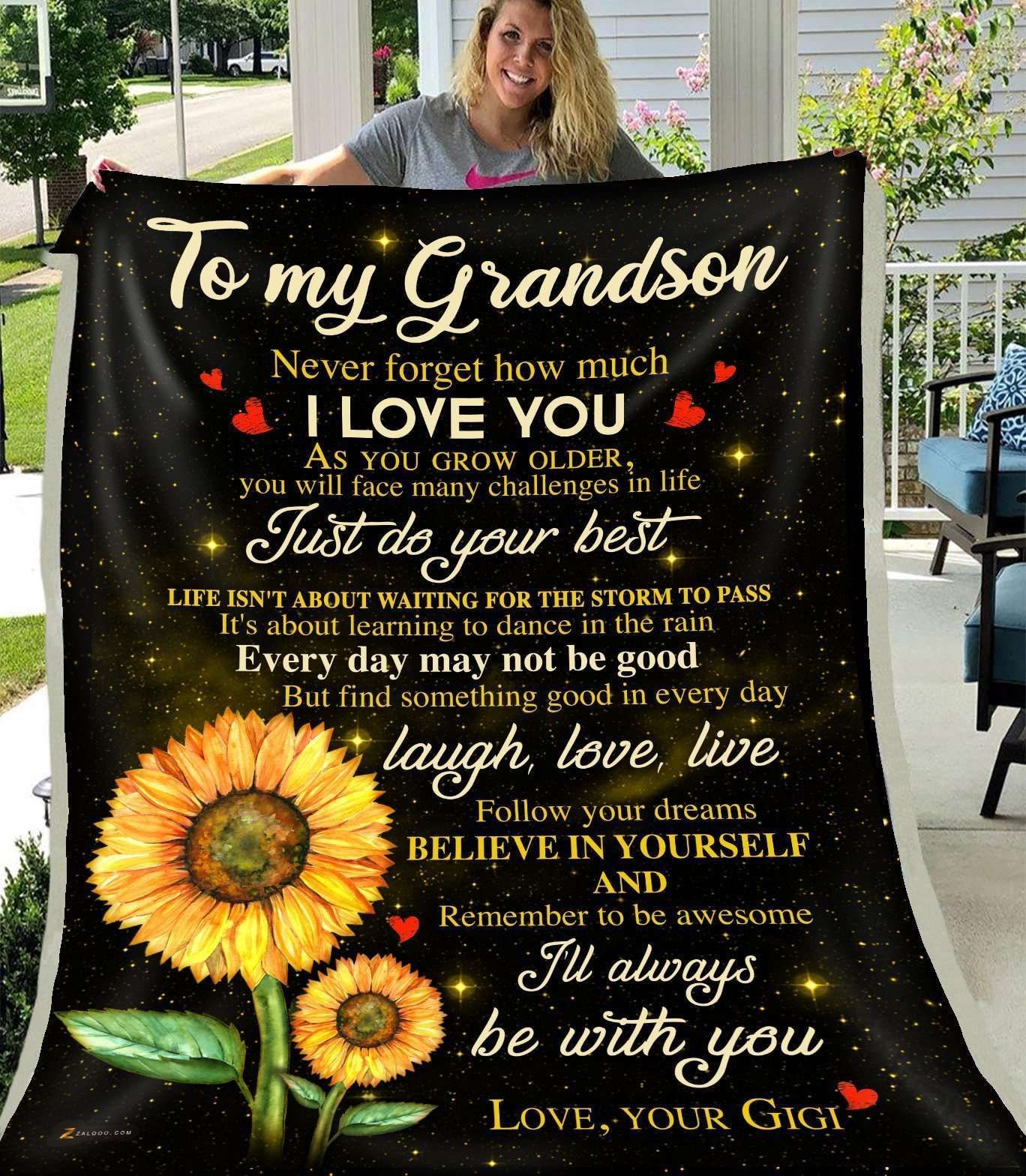 Blanket Gigi Gift For Grandson I’ll Always Be With You
