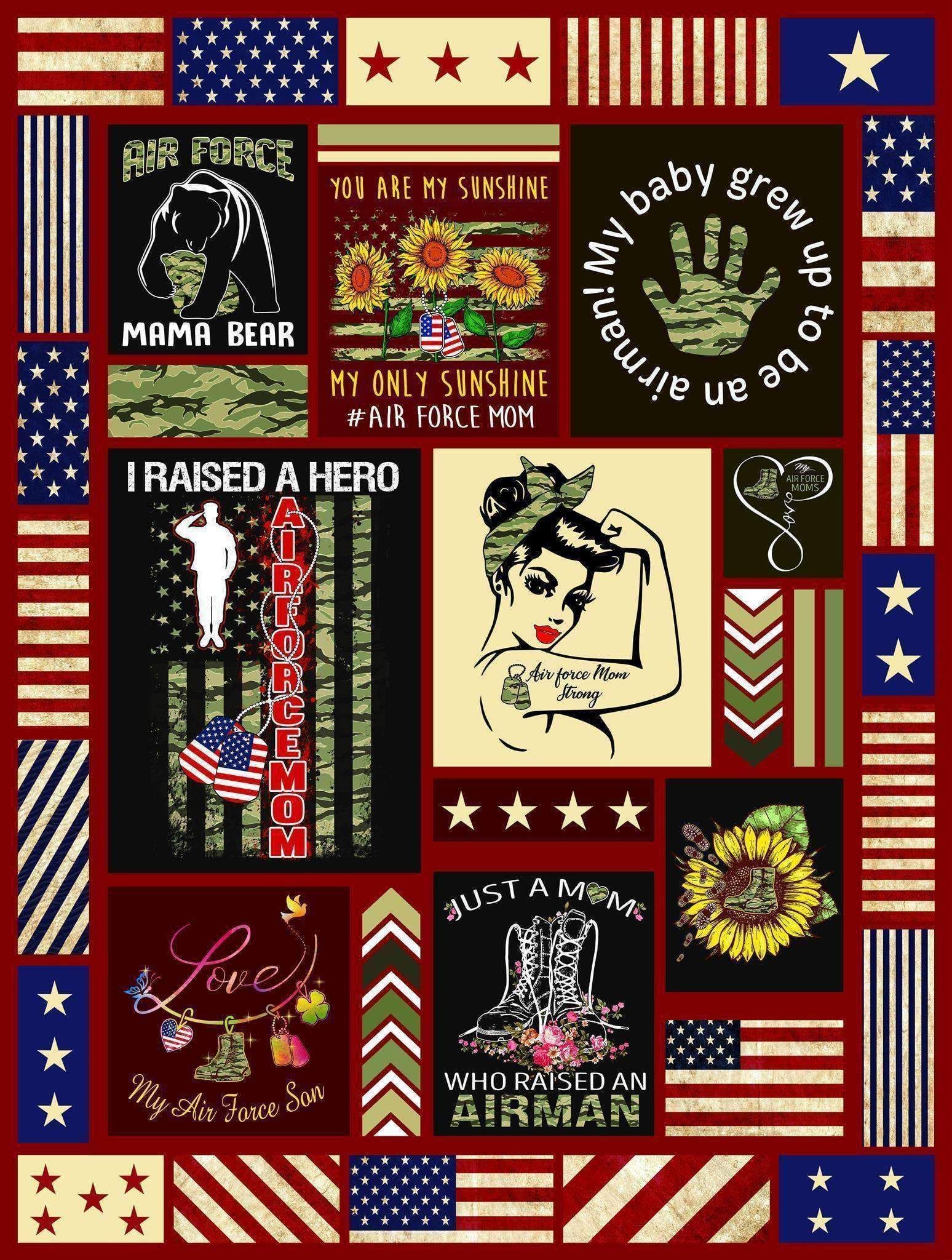 Blanket Giving Air Force Mom You Are My Sunshine