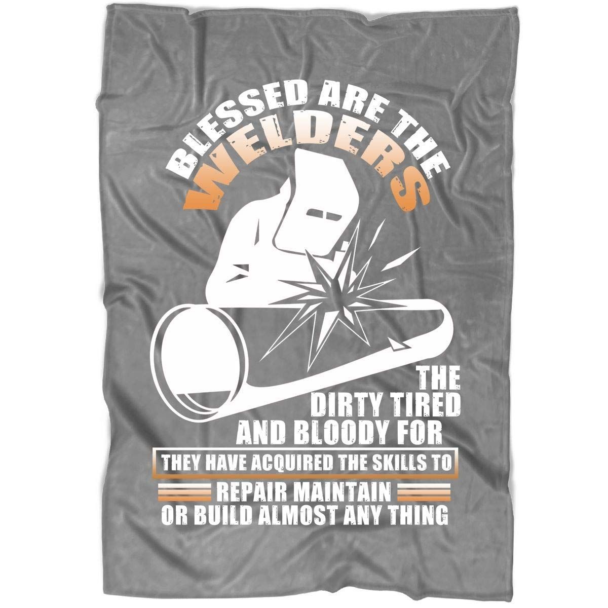 Blessed Are The Welders Sherpa Fleece Blanket