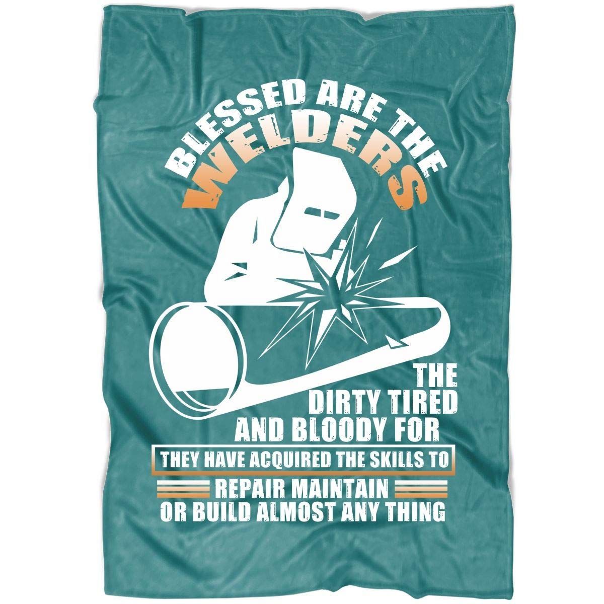 Blessed Are The Welders Sherpa Fleece Blanket