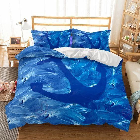 Blue Anchor Bedding Set
