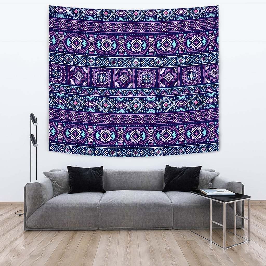 Blue And Pink Aztec CL17100021MDT Tapestry