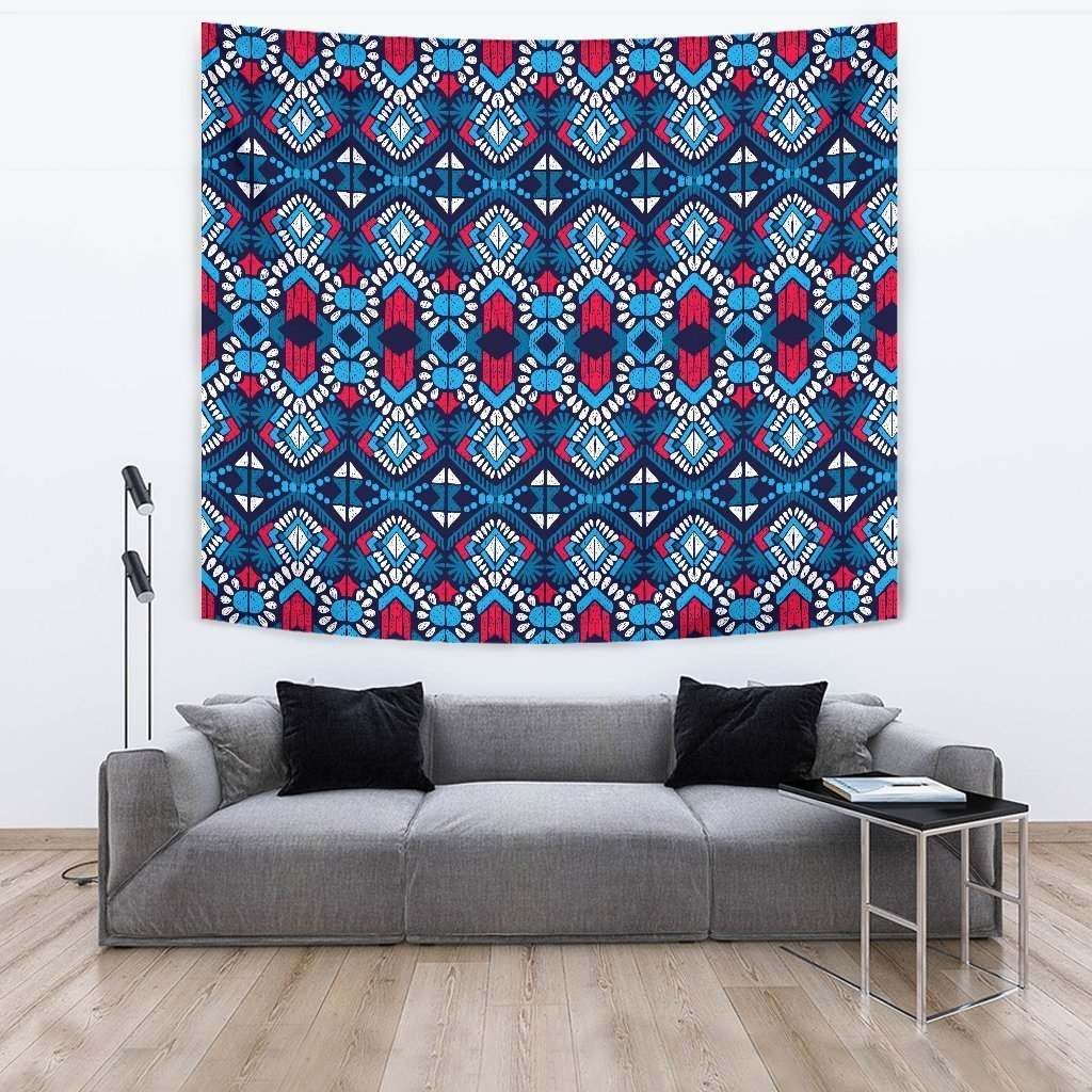 Blue And Red Aztec CL17100022MDT Tapestry