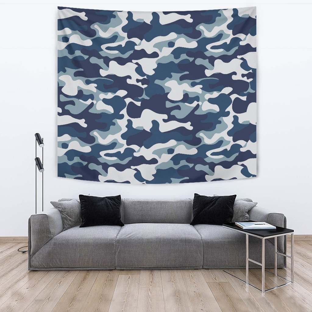 Blue And White Camouflage CL17100025MDT Tapestry
