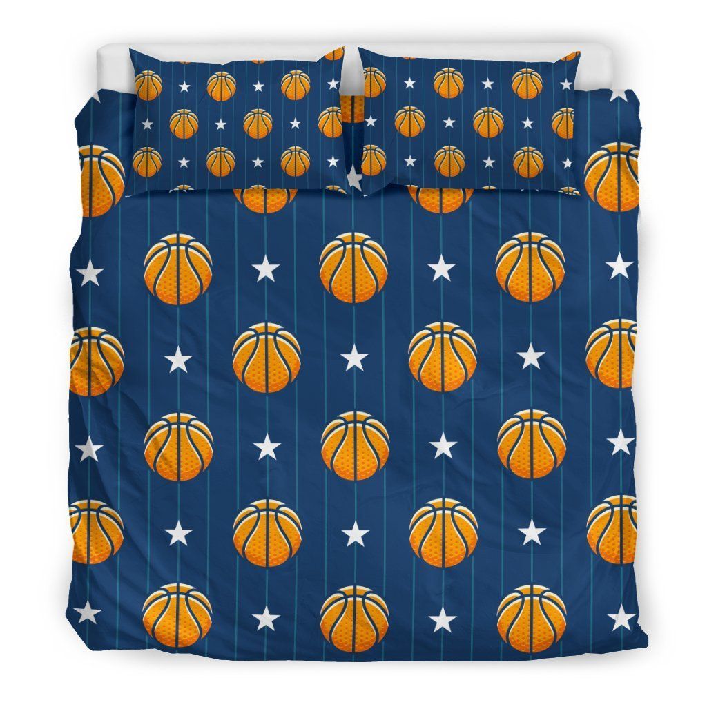 Blue Basketball Bedding Set