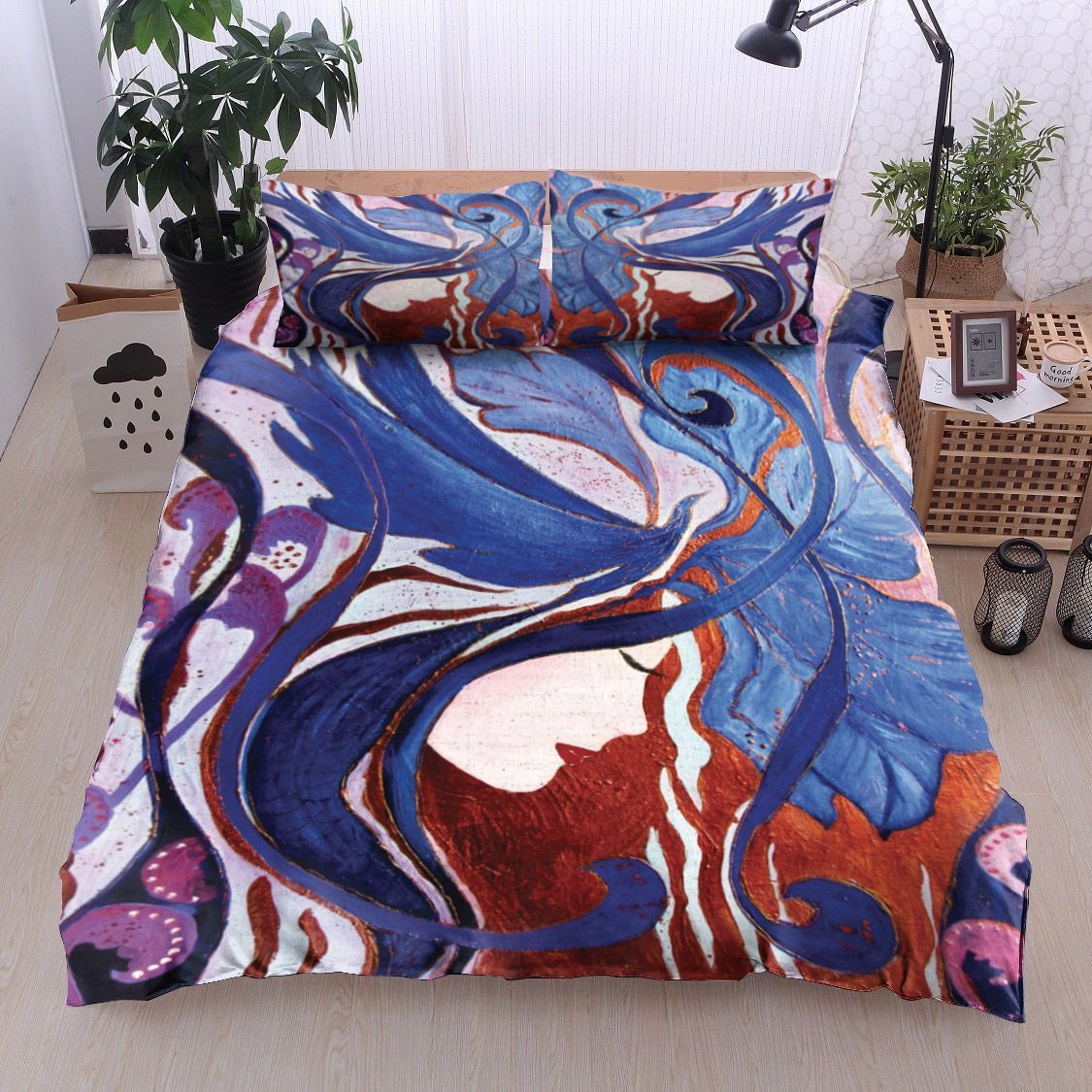 Blue Bird Bedding Set