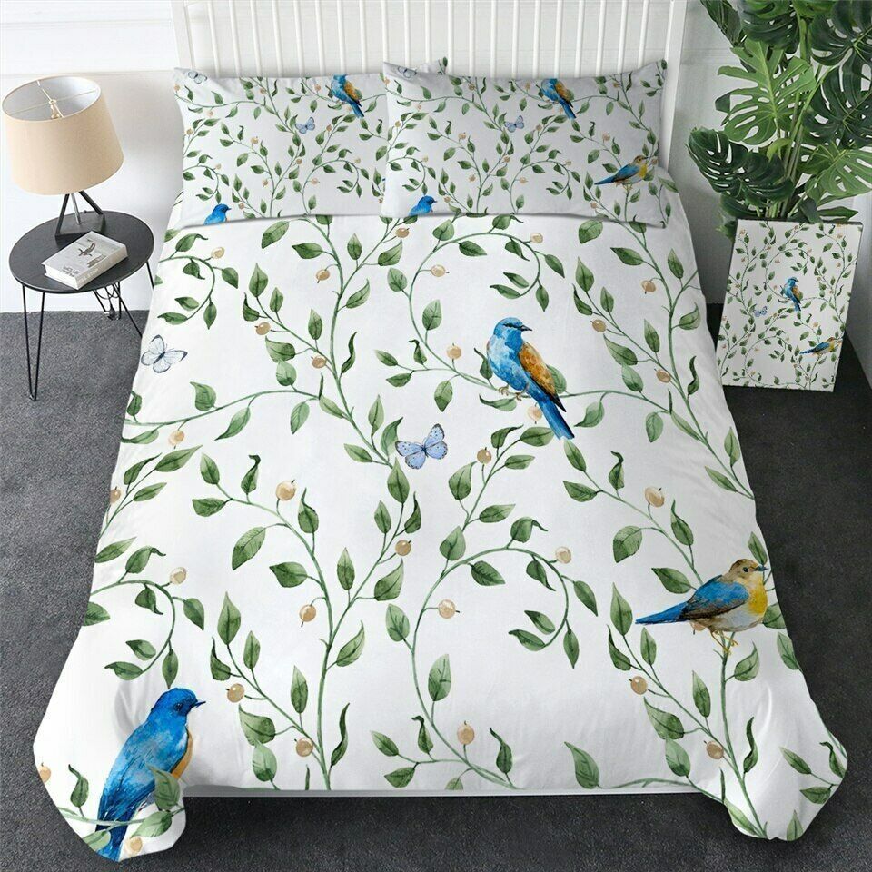 Blue Bird Bedding Set