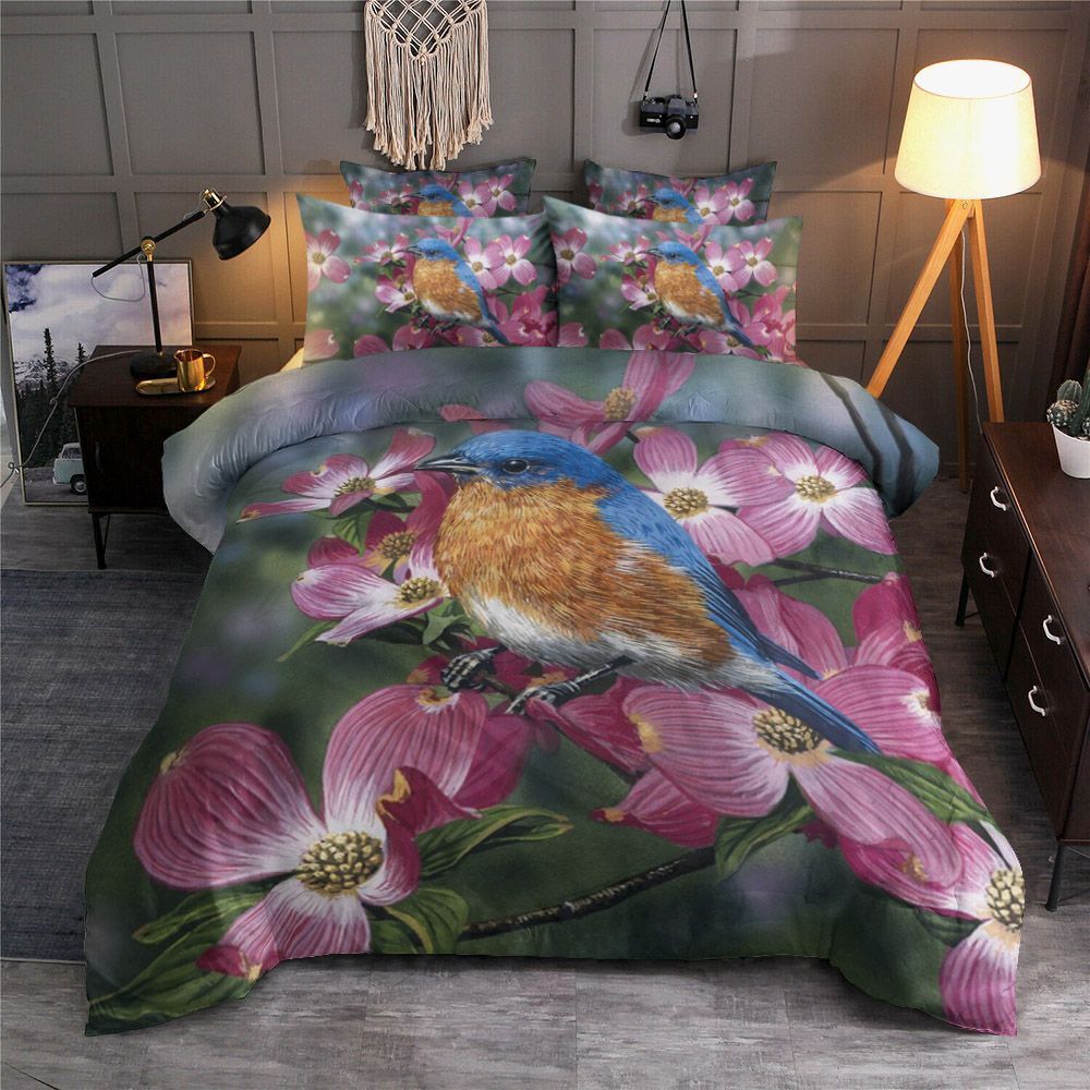 Blue Bird Bedding Set