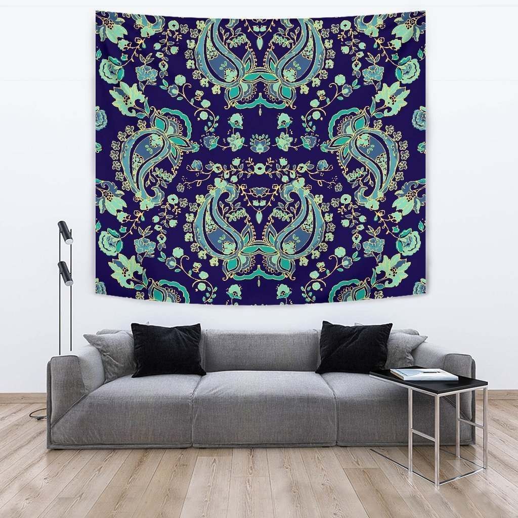 Blue Bohemian Paisley CL17100026MDT Tapestry
