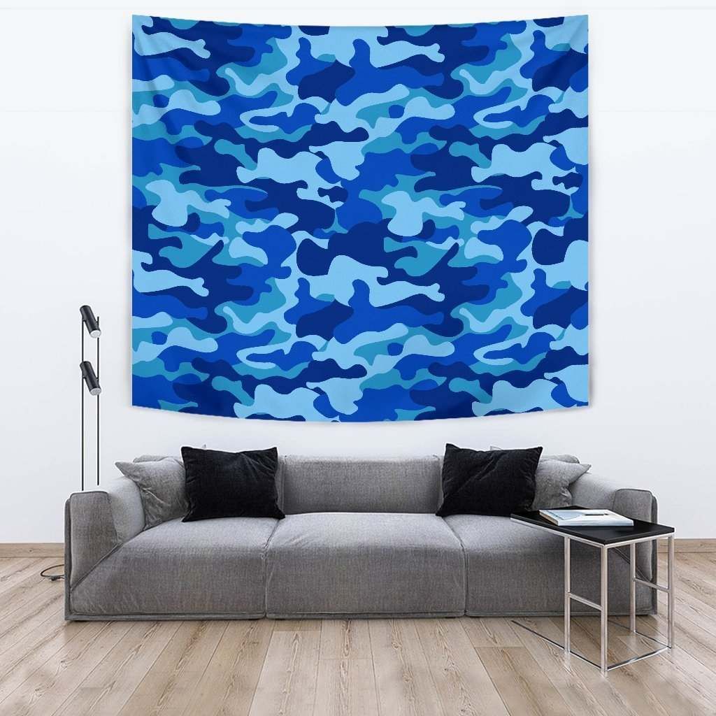 Blue Camouflage CL17100029MDT Tapestry