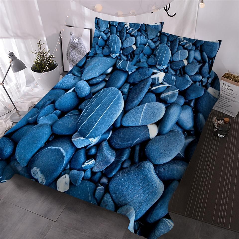 Blue Crystals Bedding Set