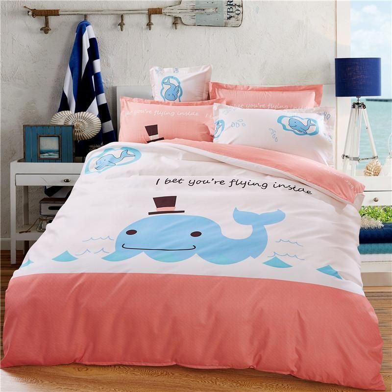 Blue Dolphin Bedding Set