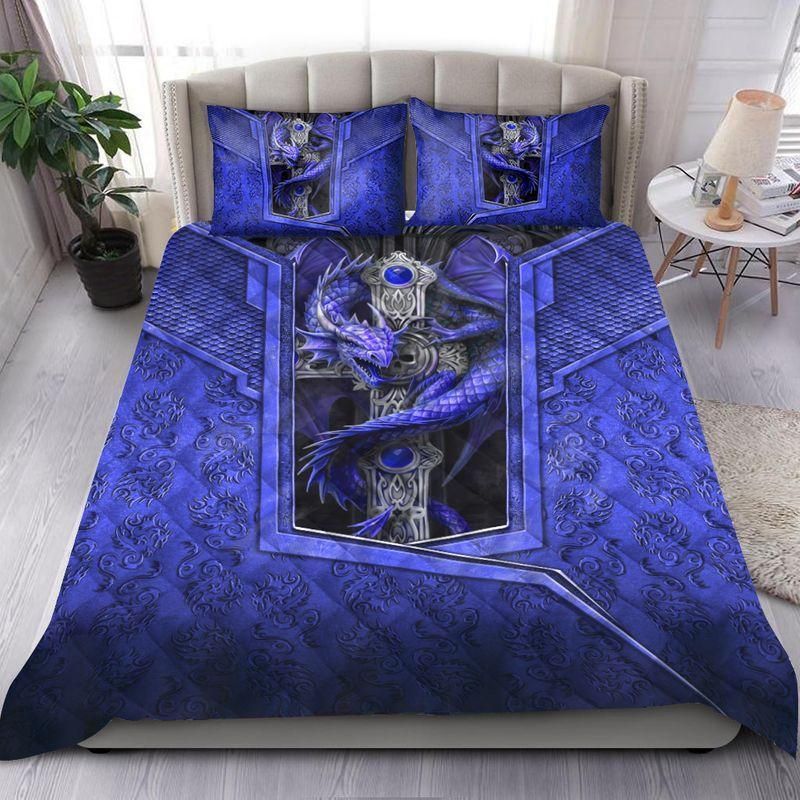 Blue Dragon Bedding Set