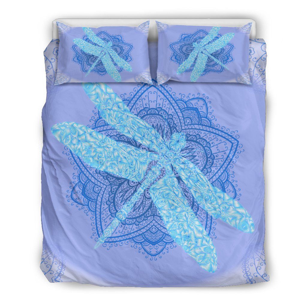 Blue Dragonfly Bedding Set