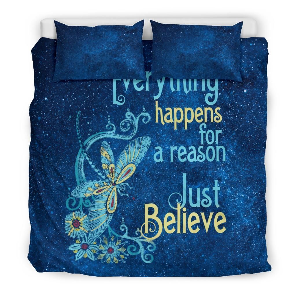Blue Dragonfly Bedding Set