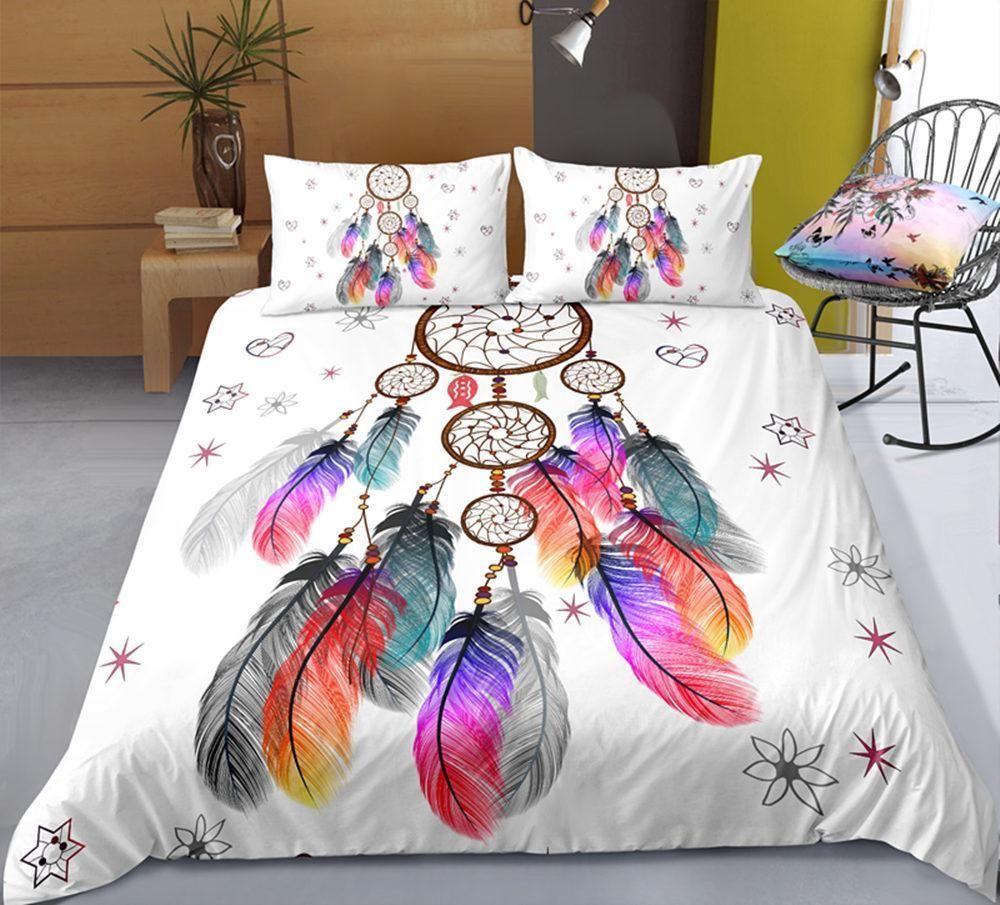 Blue Dreamcatcher Printed Bedding Set