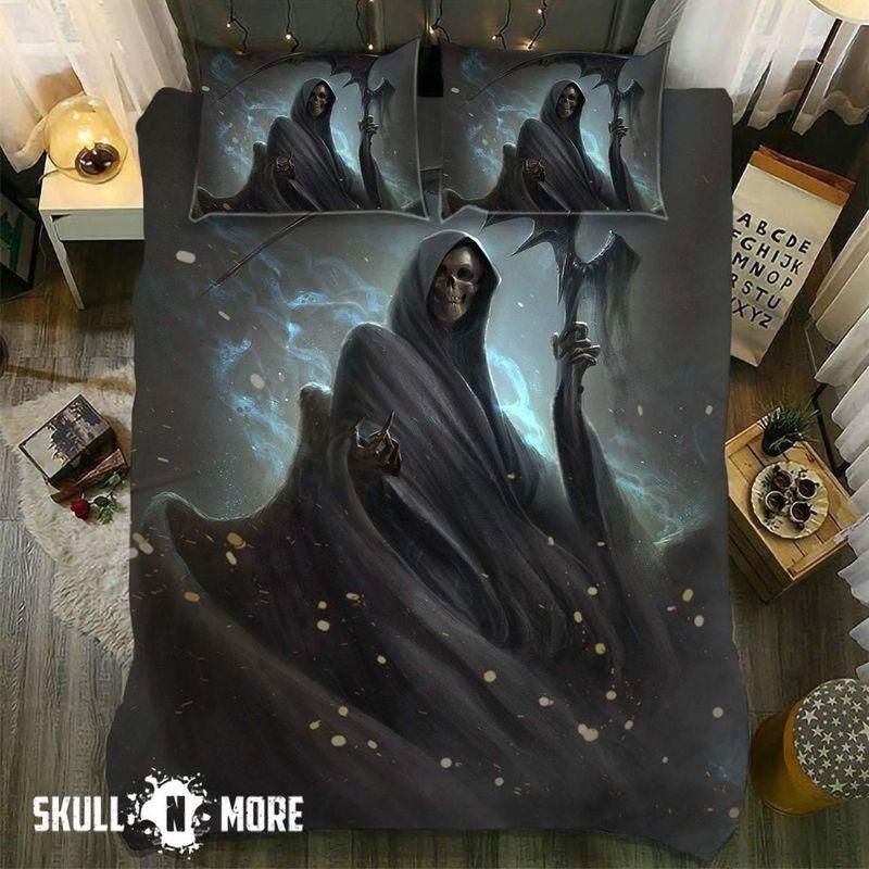 Blue Flame Reaper Printed Bedding Set
