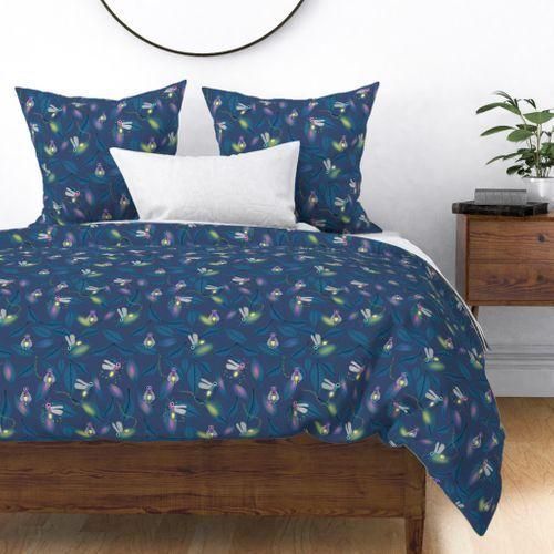 Blue Glow Day Bedding Set