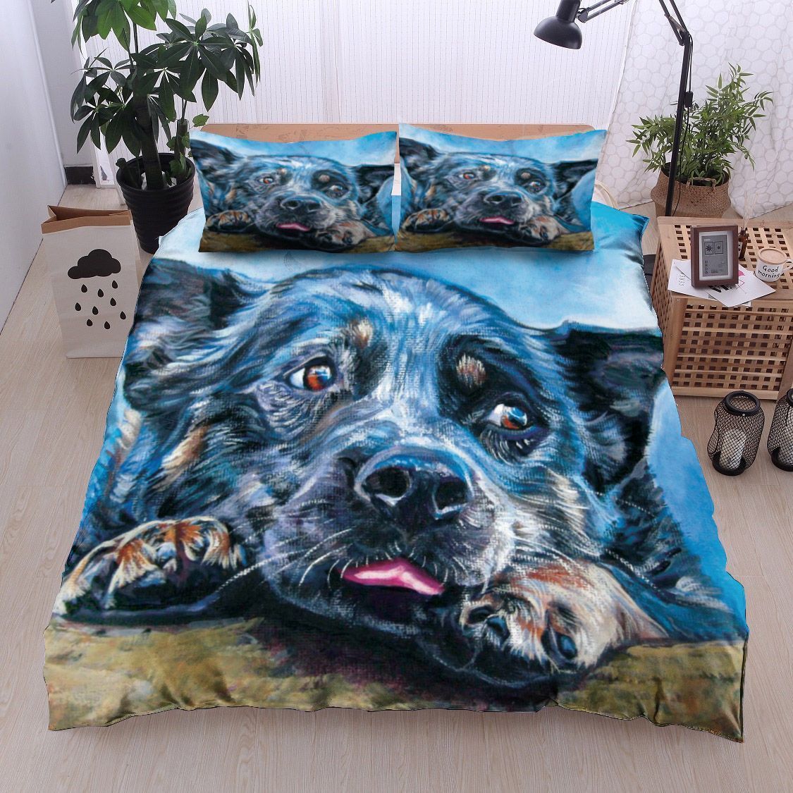 Blue Heeler Dog Bedding Set