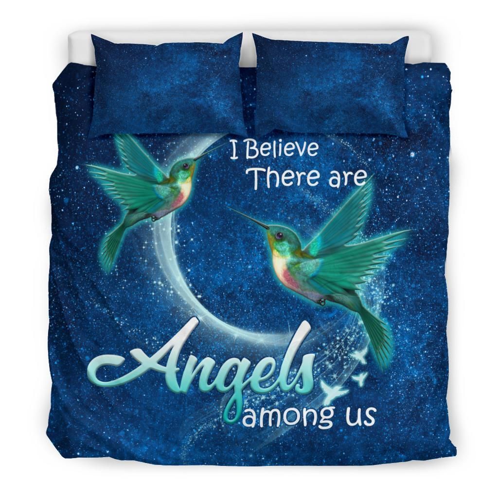 Blue Hummingbird Bedding Set
