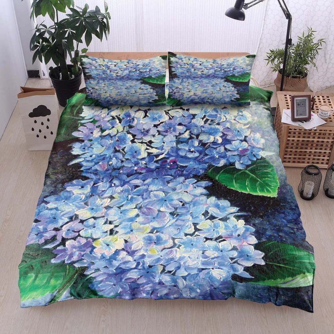 Blue Hydrangea Bedding Set
