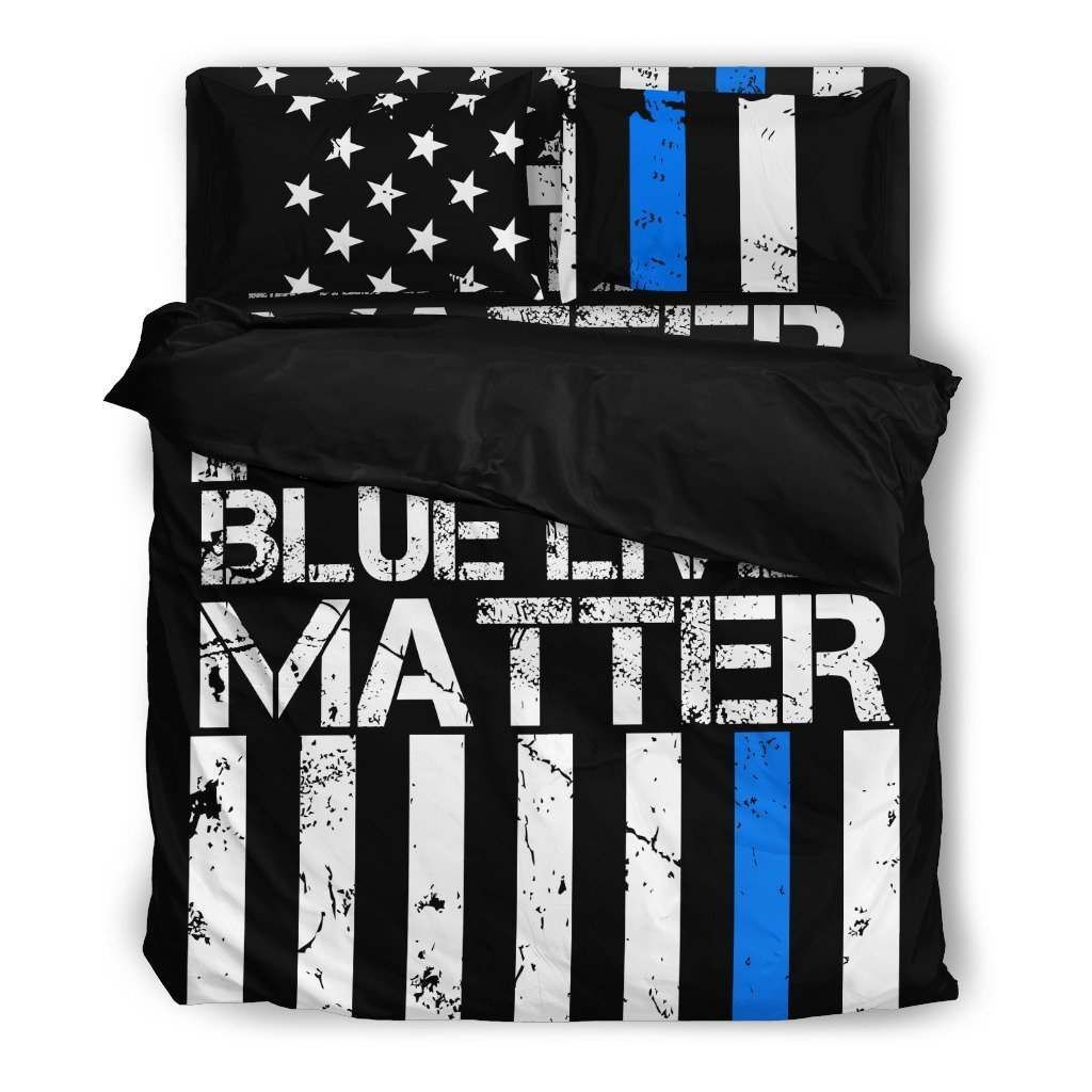 Blue Lives Matter Premium Duvet Bedding Set