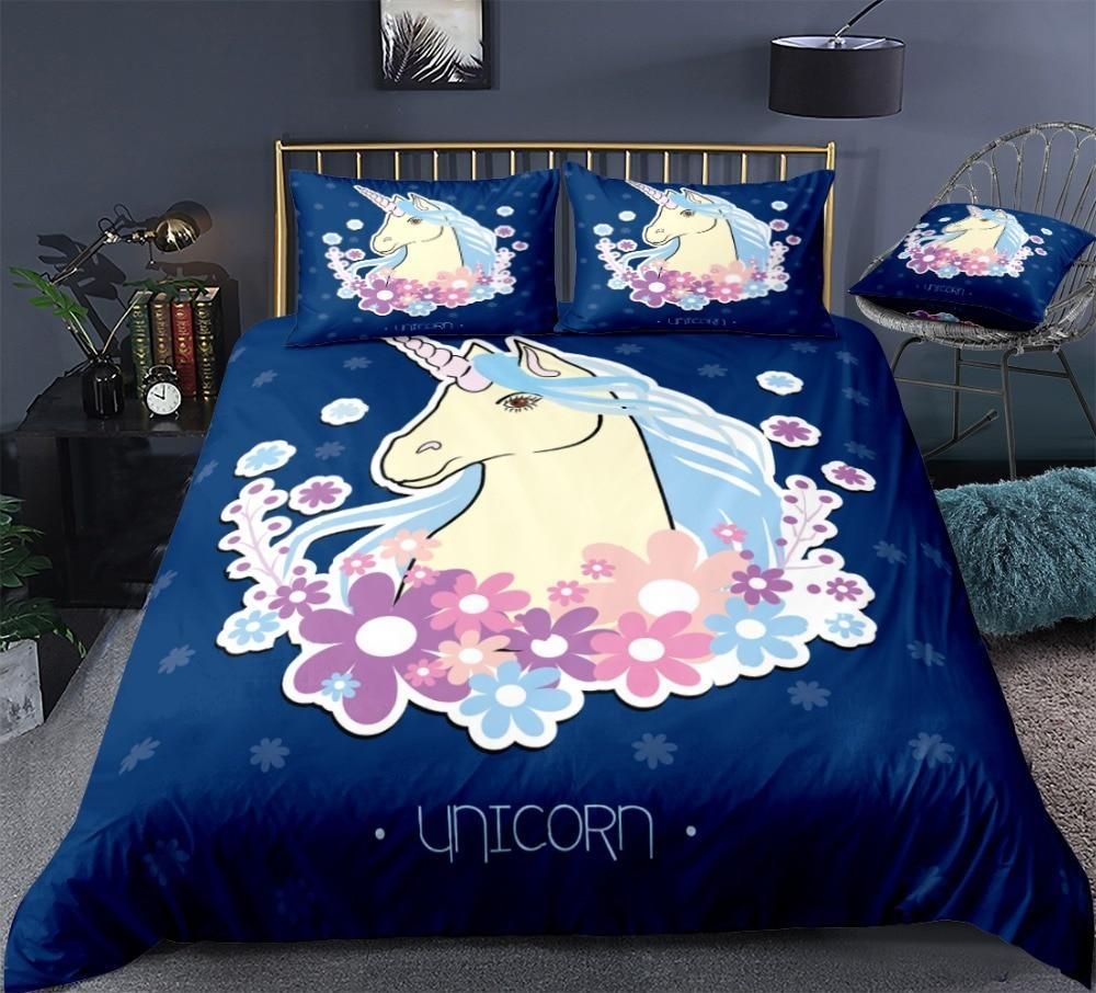 Blue Magic Unicorn Bedding Set