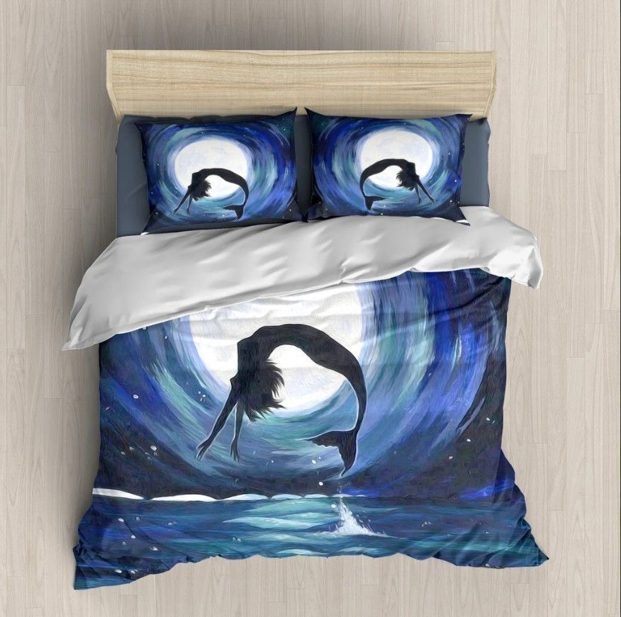 Blue Mermaid Bedding Set