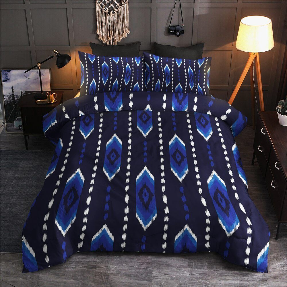Blue Native American Bedding Set