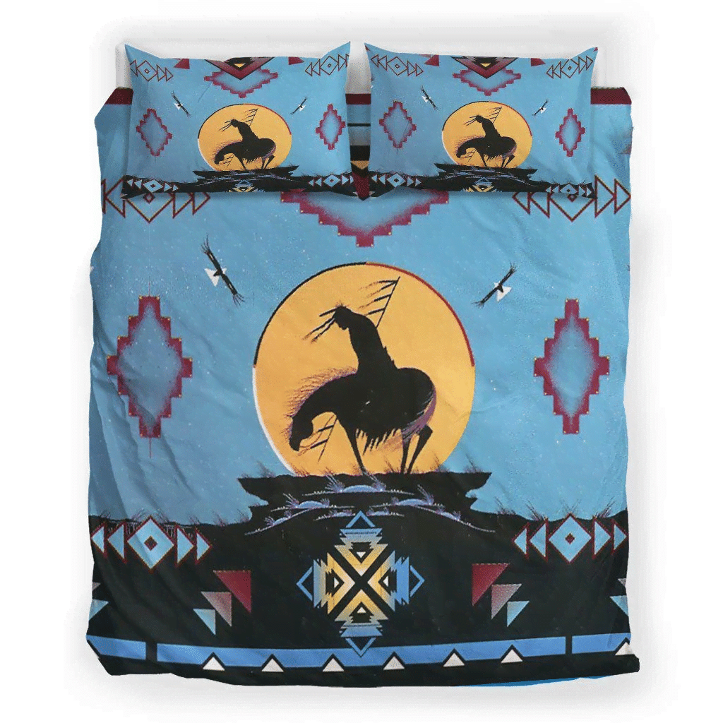 Blue Native Ride Horse Bedding Set