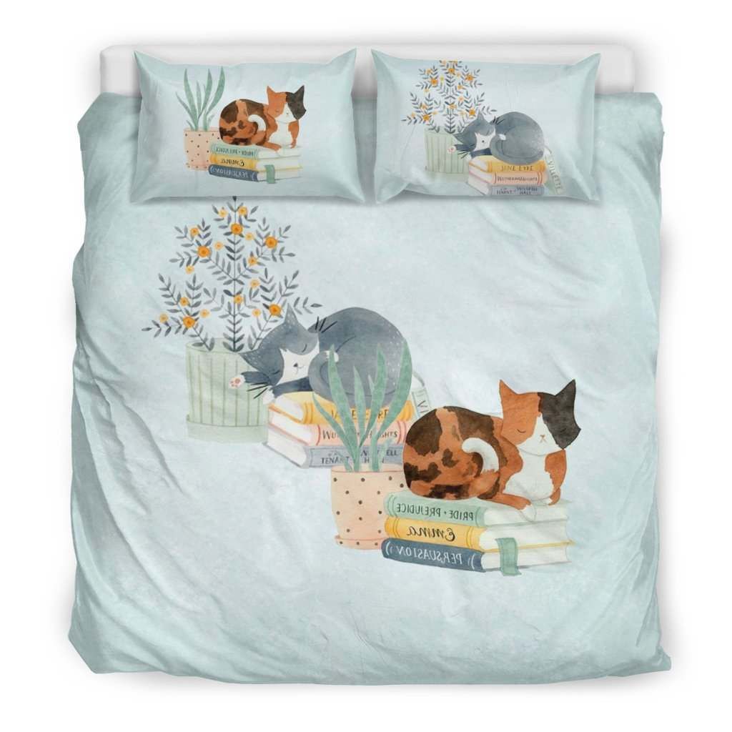 Blue pastel cats Bedding Set