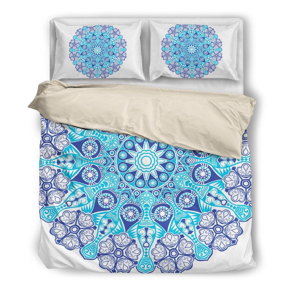 Blue Peaceful Mandala Bedding Set