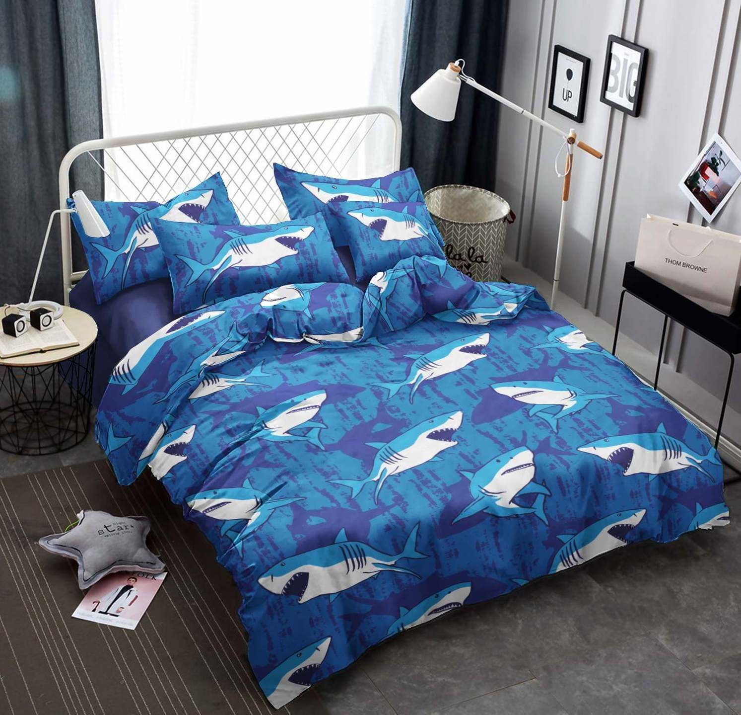 Blue Shark Bedding Set