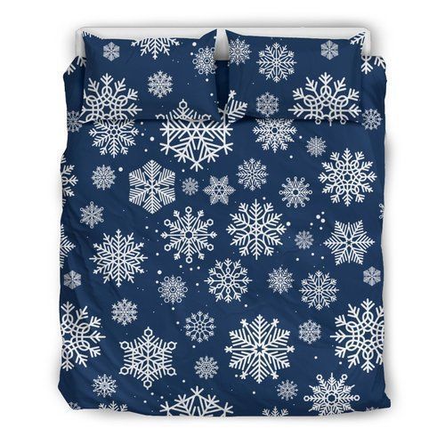 Blue Snowflake Bedding Set