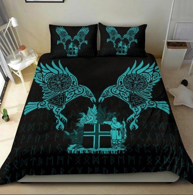 Blue Viking Bedding Set