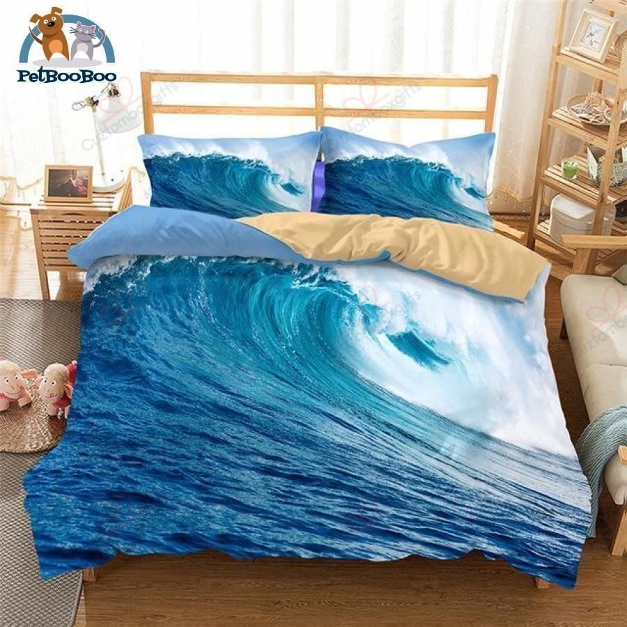 Blue Waves Bedding Set
