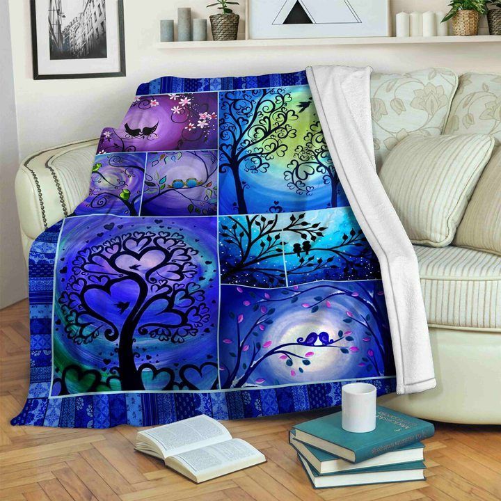 Bluebird Sherpa Fleece Blanket