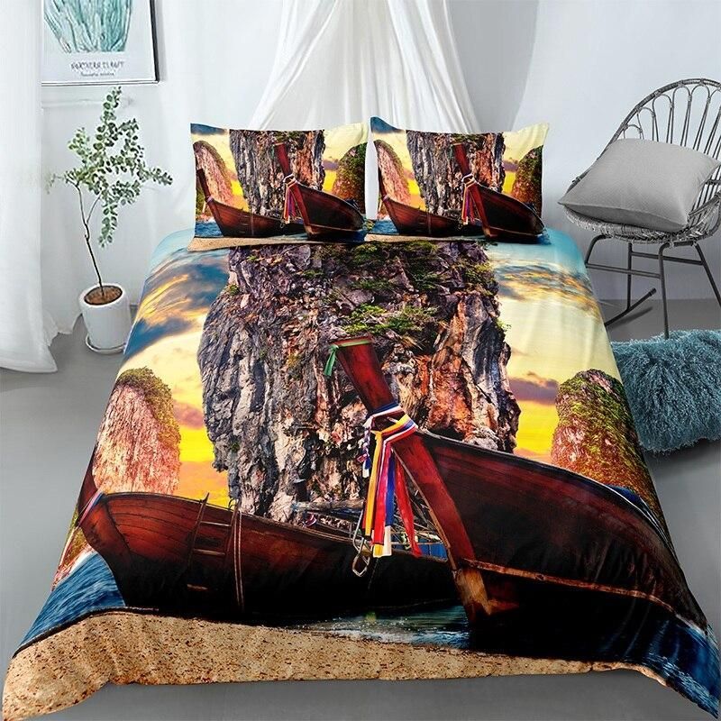 Boat Ritual Ribbons Bedding Set