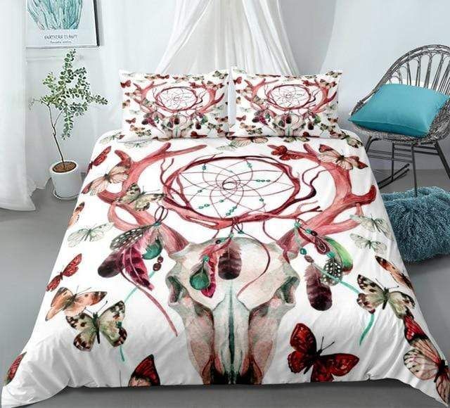Bohemia Butterfly Horn Dreamcatcher Bedding Set