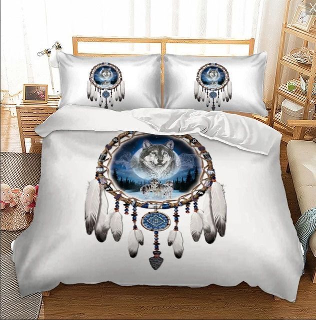 Bohemia Dreamcatcher Wolf Bedding Set