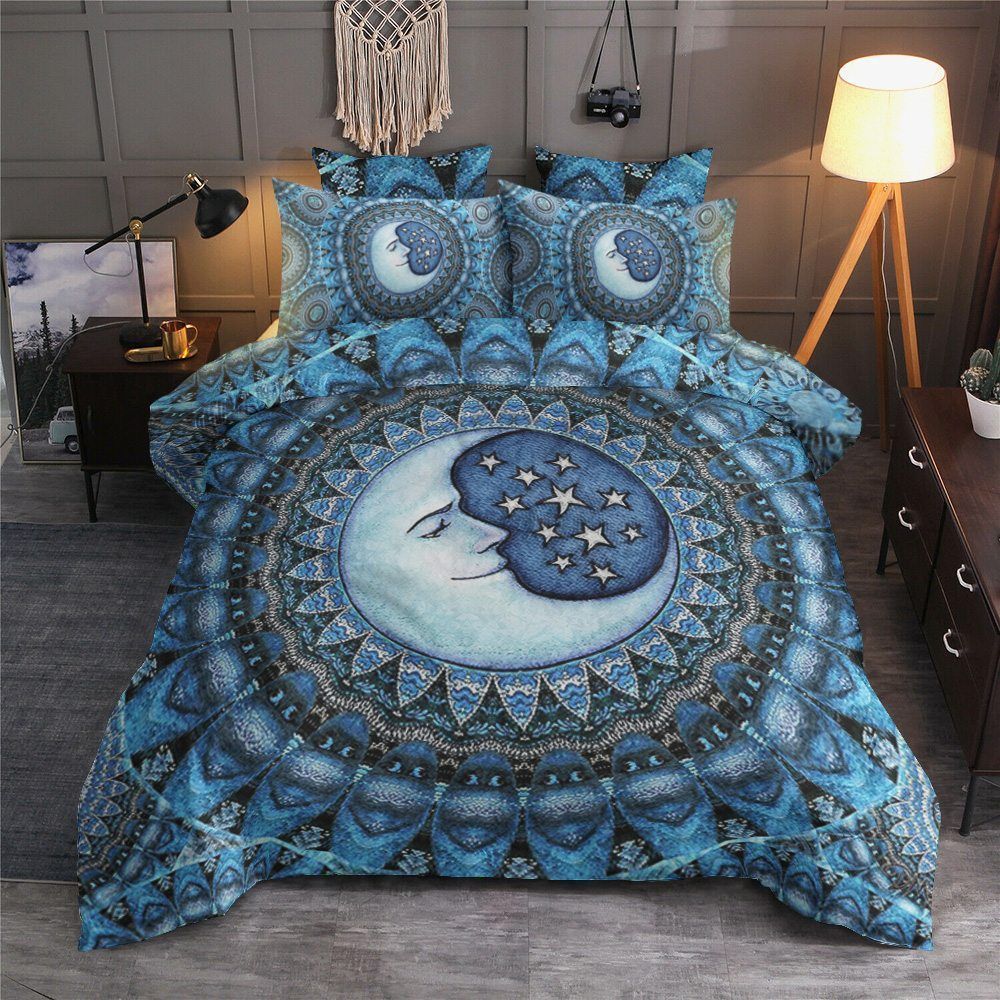 Bohemian Blue Moon Bedding Set