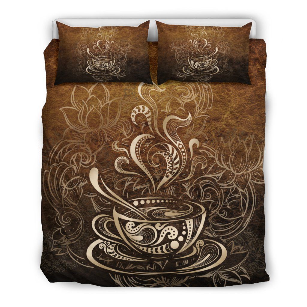 Bohemian Coffee Bedding Set